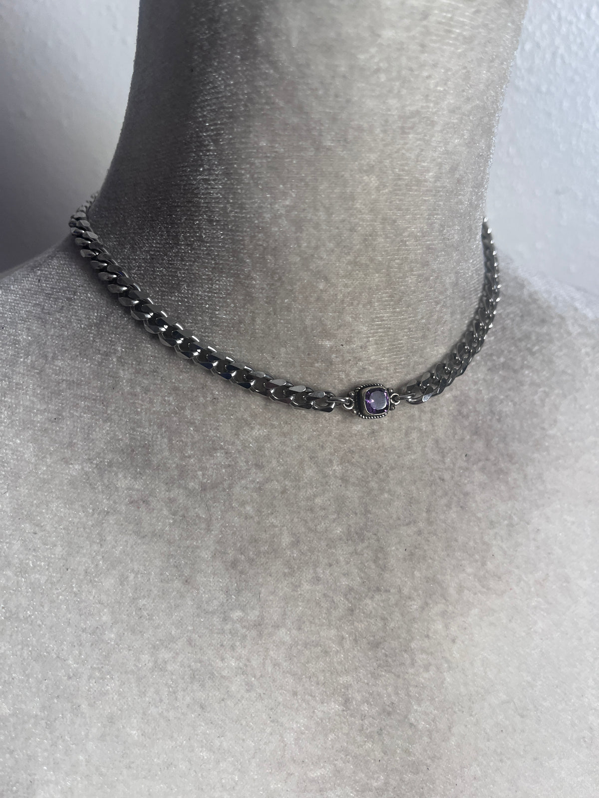 Amethyst choker 
