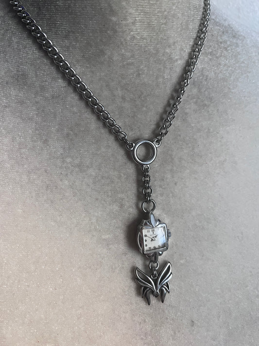 Butterfly watch lariat #2