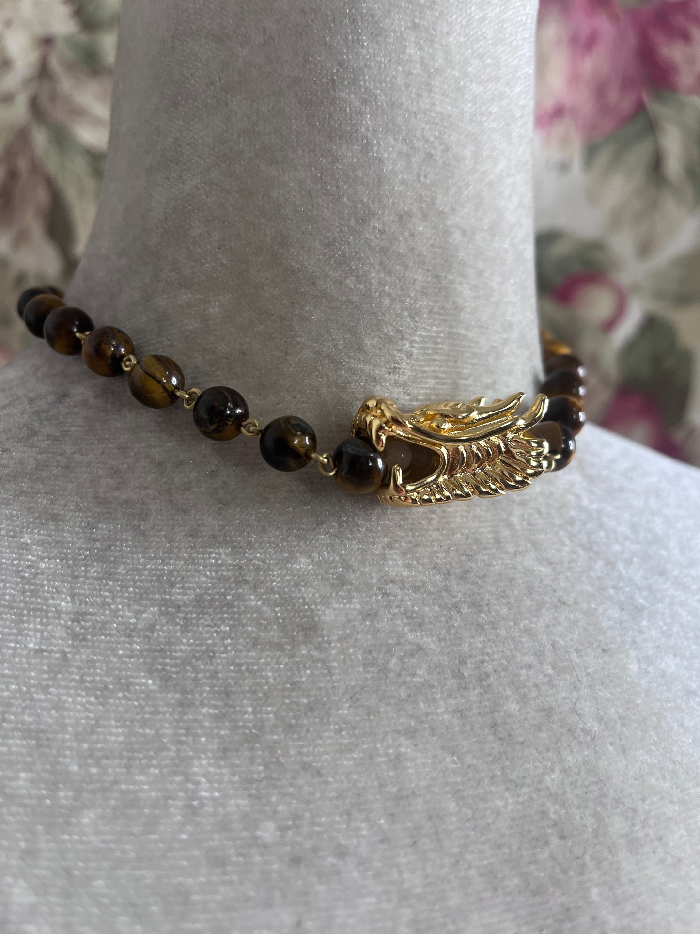 The Tigers Eye Dragon Choker