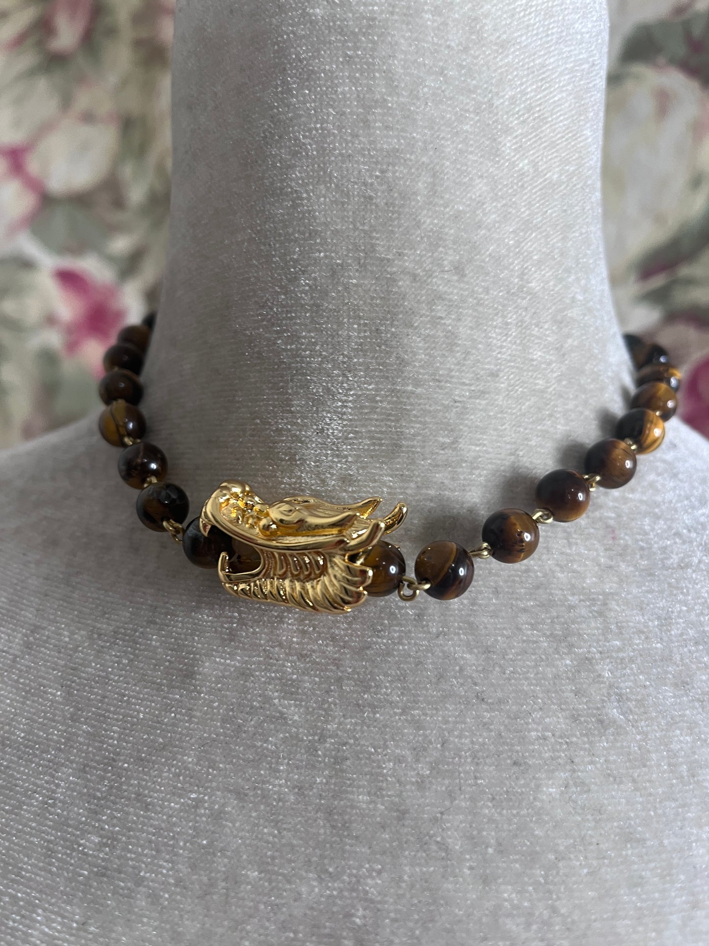 The Tigers Eye Dragon Choker