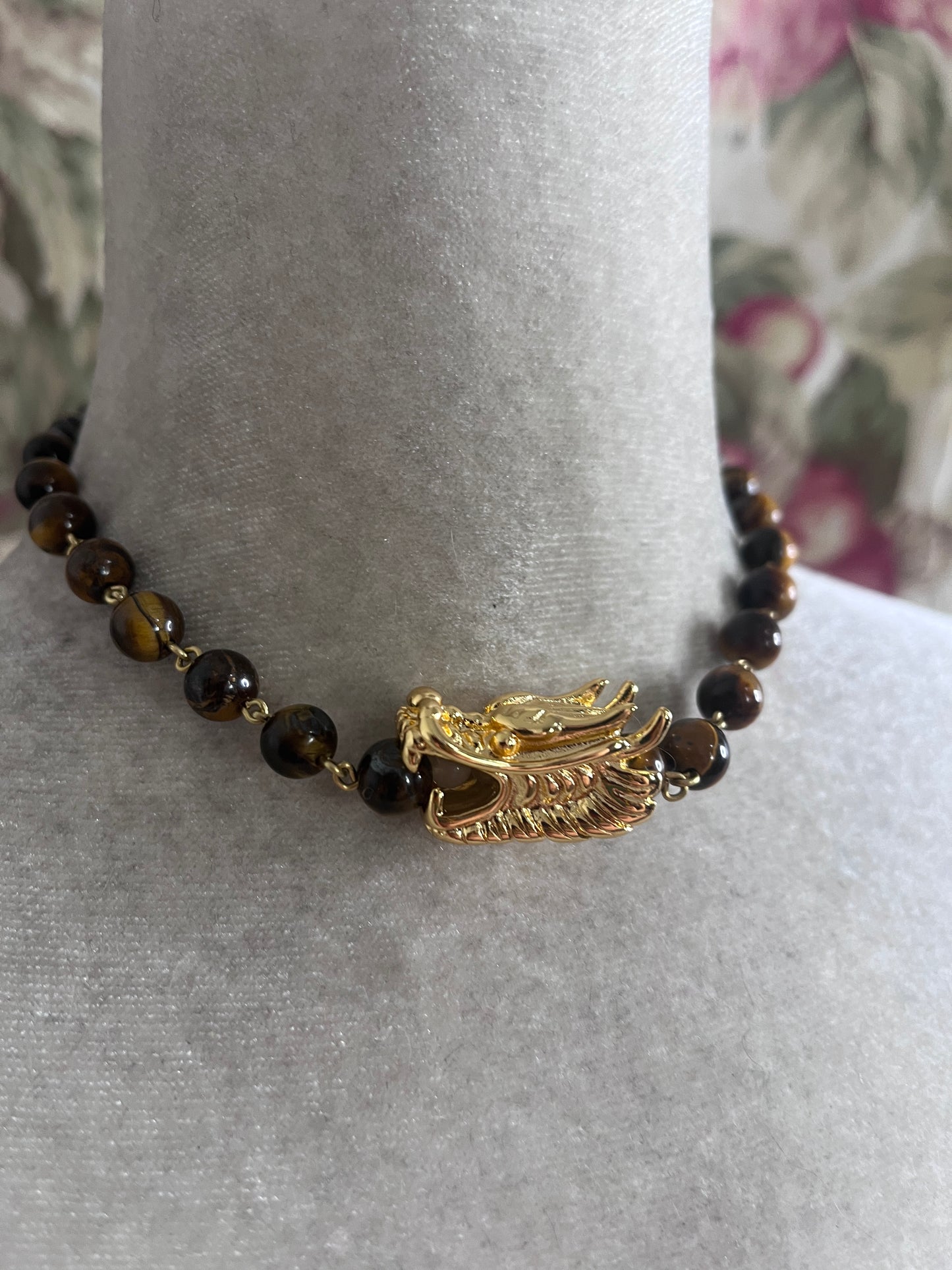 The Tigers Eye Dragon Choker