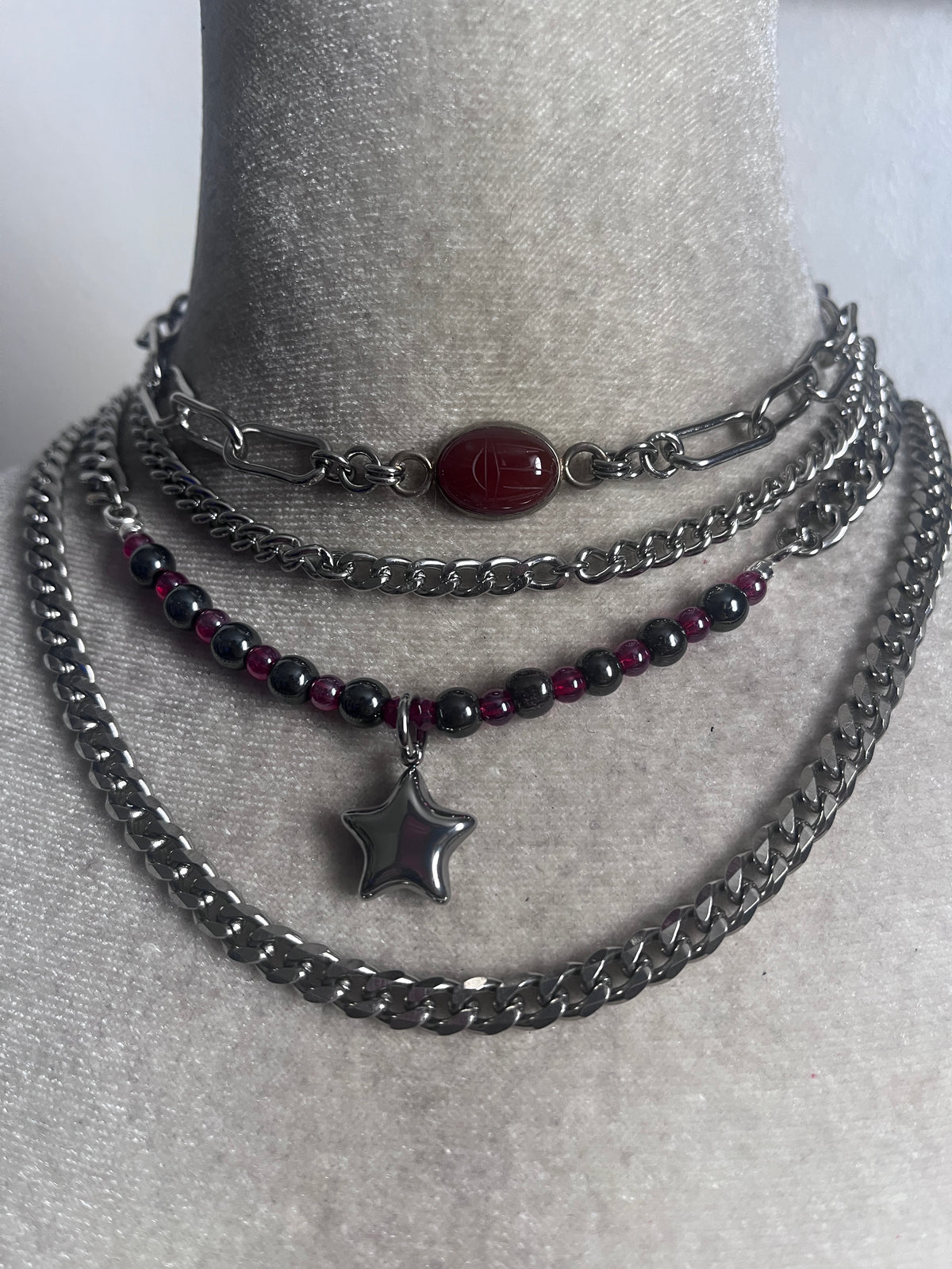 Red Scarab Star stack