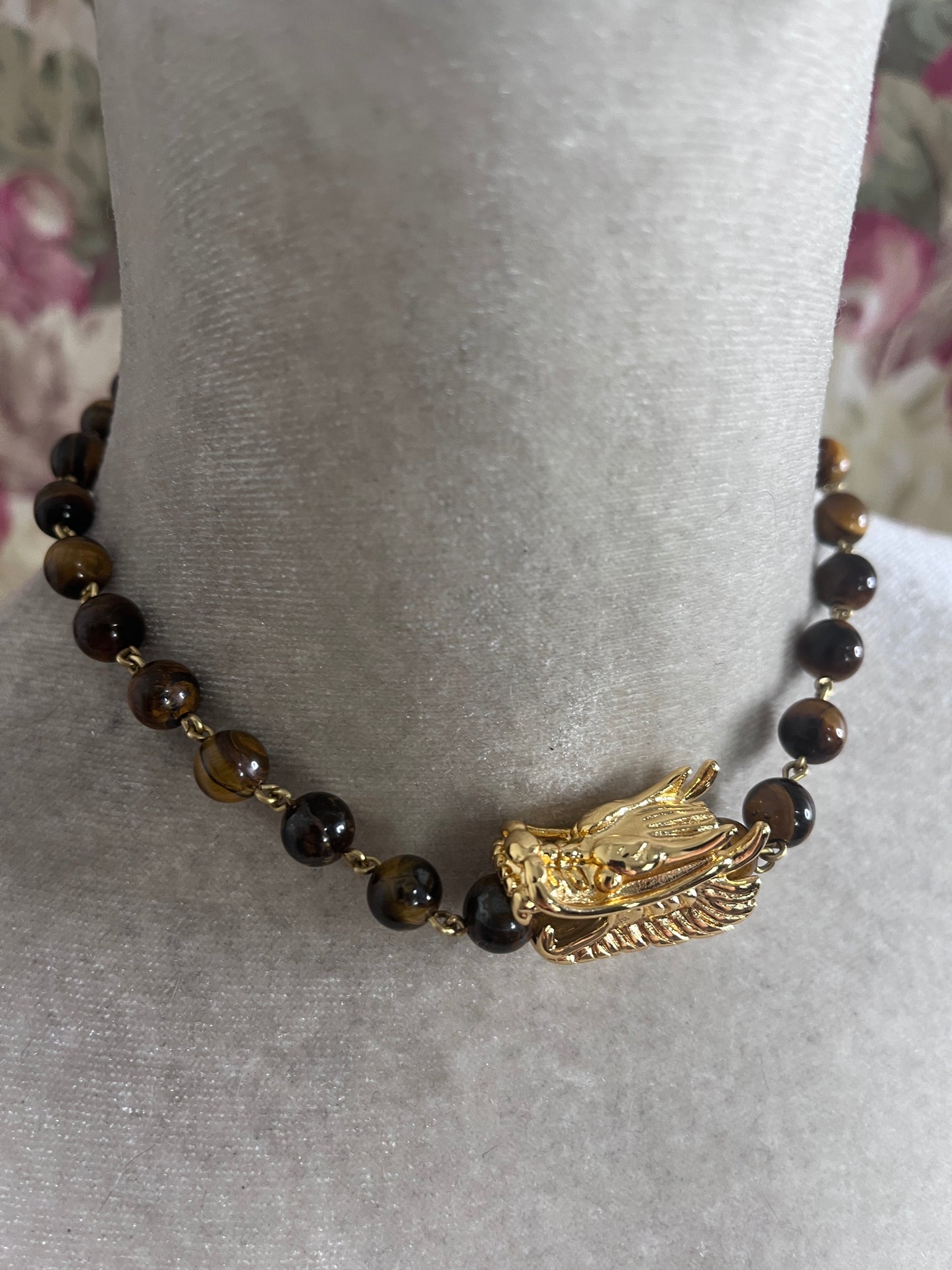 The Tigers Eye Dragon Choker