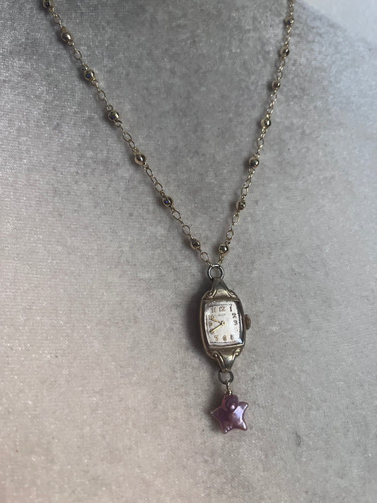 Little Star watch necklace