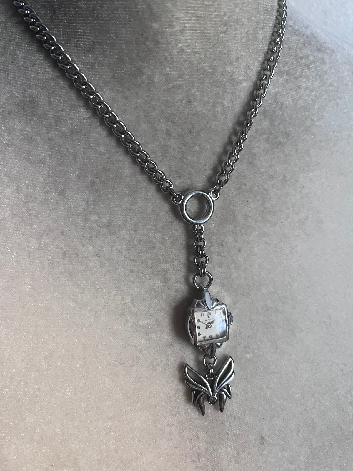 Butterfly watch lariat #2