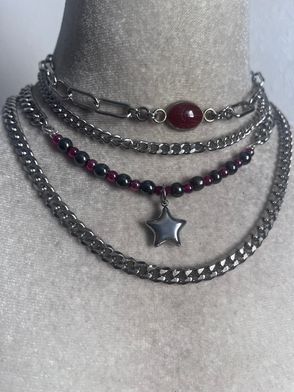 Red Scarab Star stack