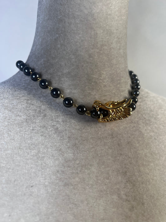 Gold Hematite Dragon