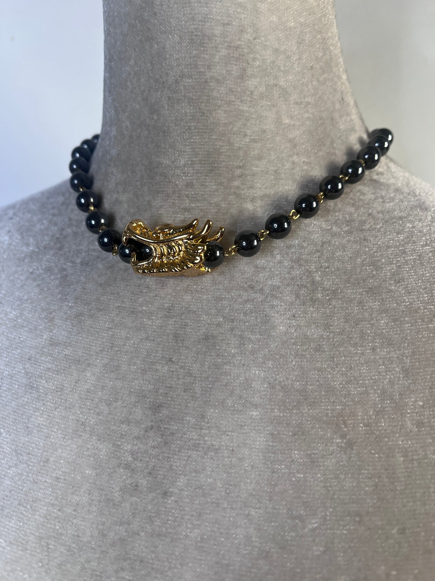 Gold Hematite Dragon