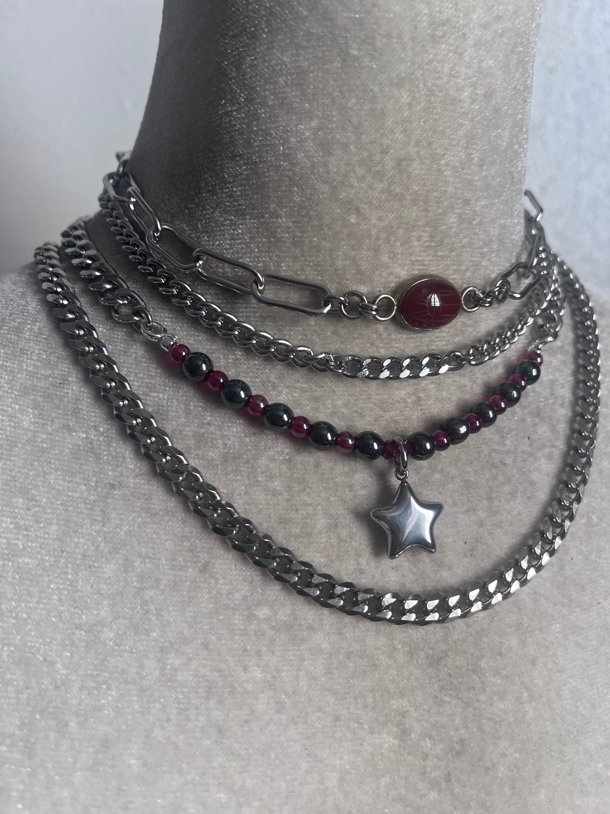 Red Scarab Star stack