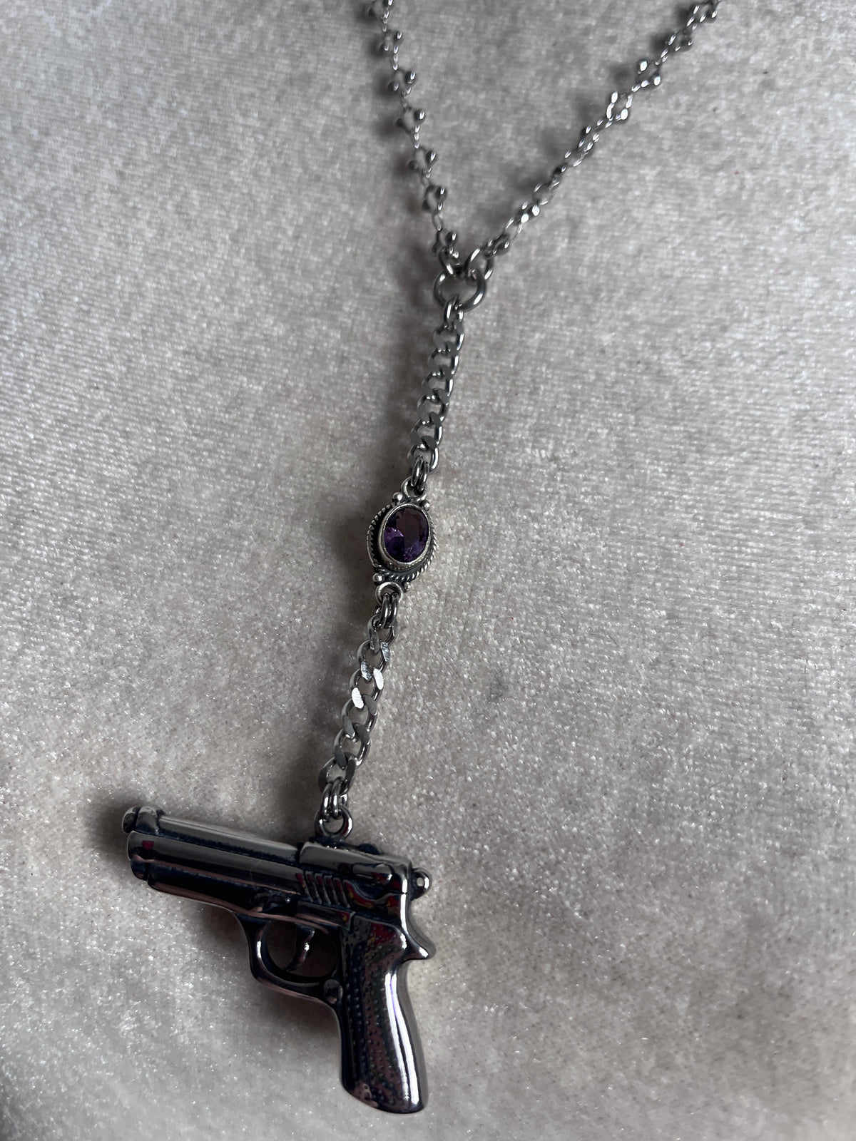 Girl is a Gun, silver amethyst