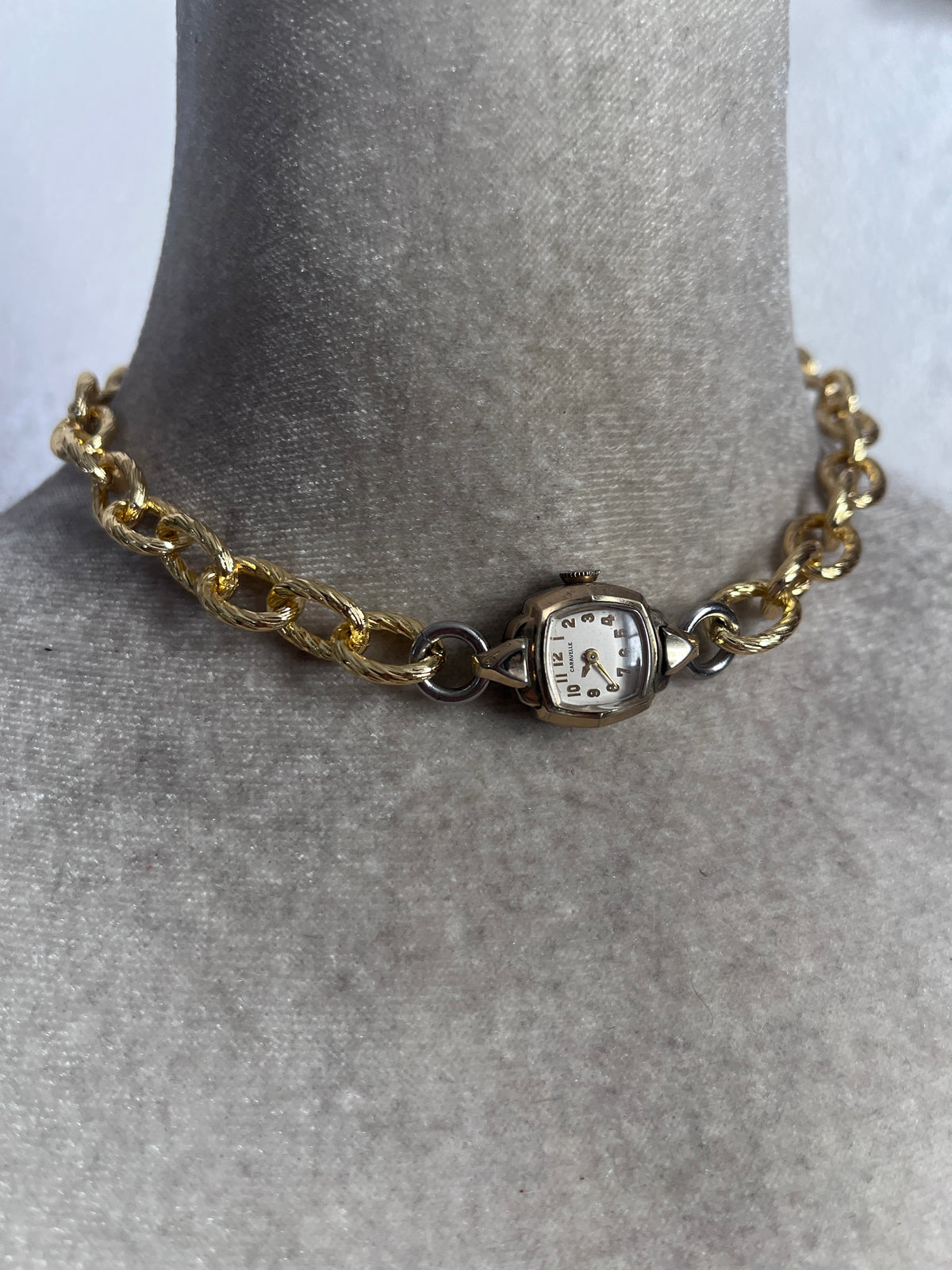 Goldie watch choker#2