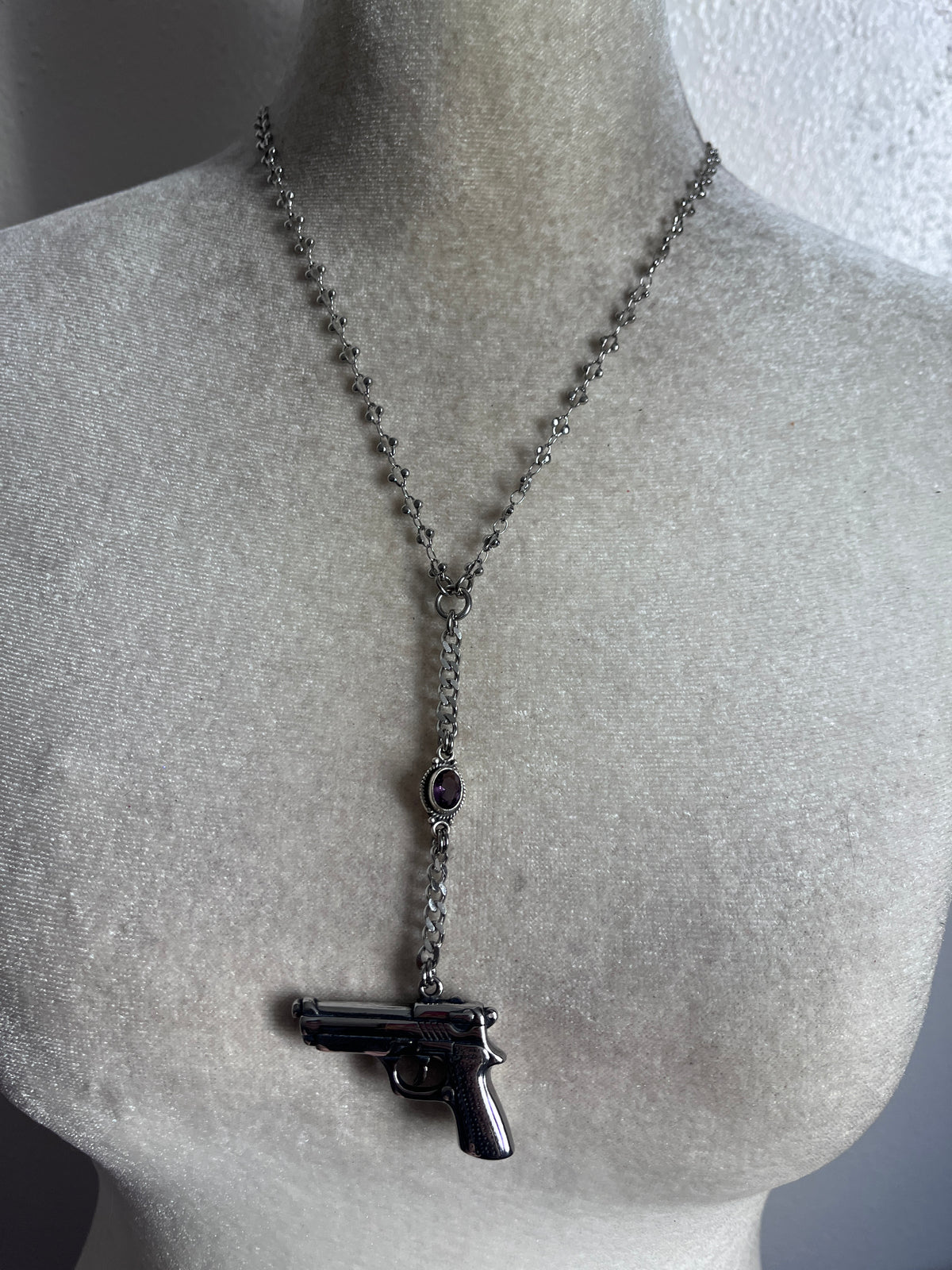Girl is a Gun, silver amethyst