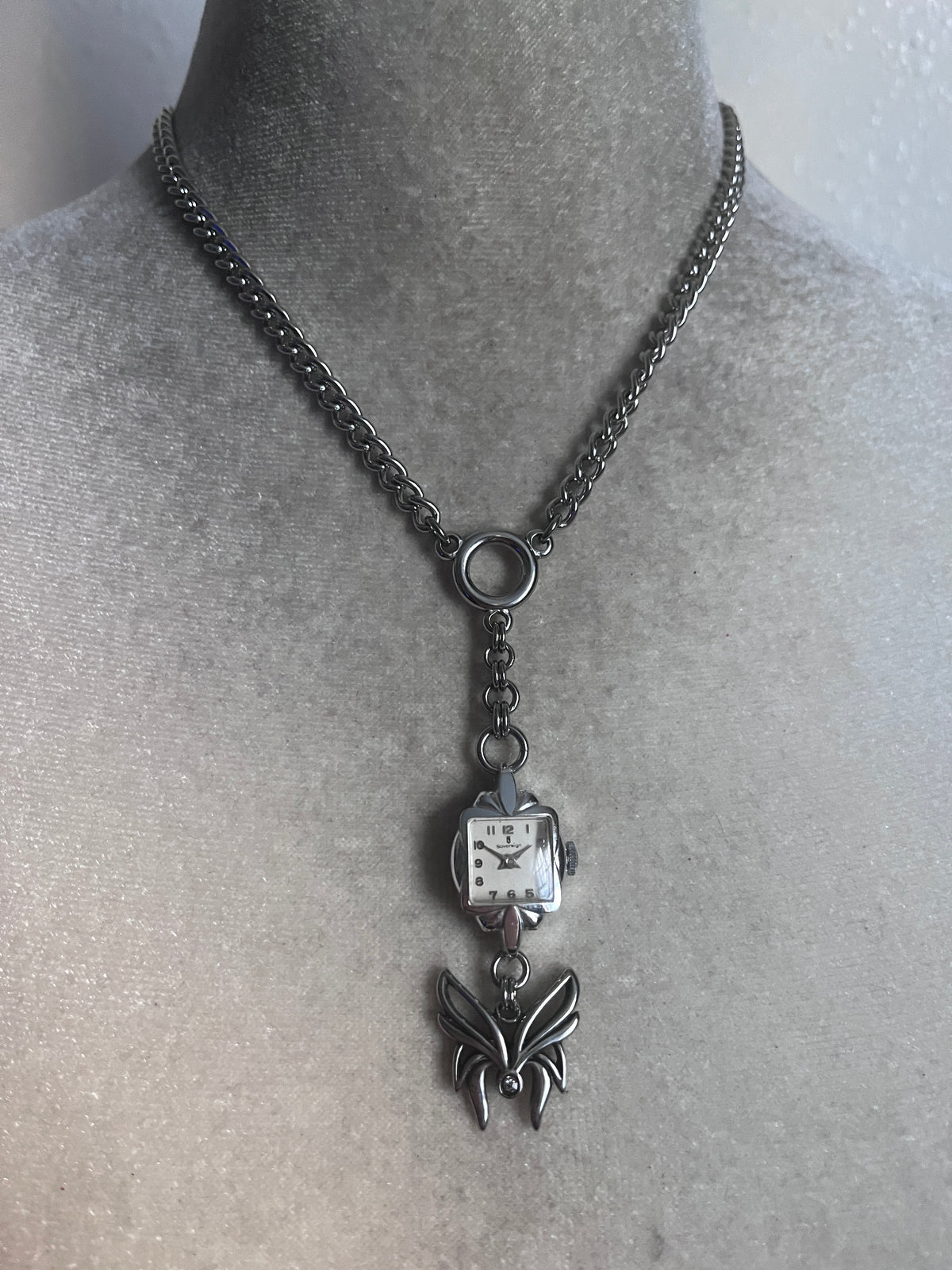Butterfly watch lariat #2