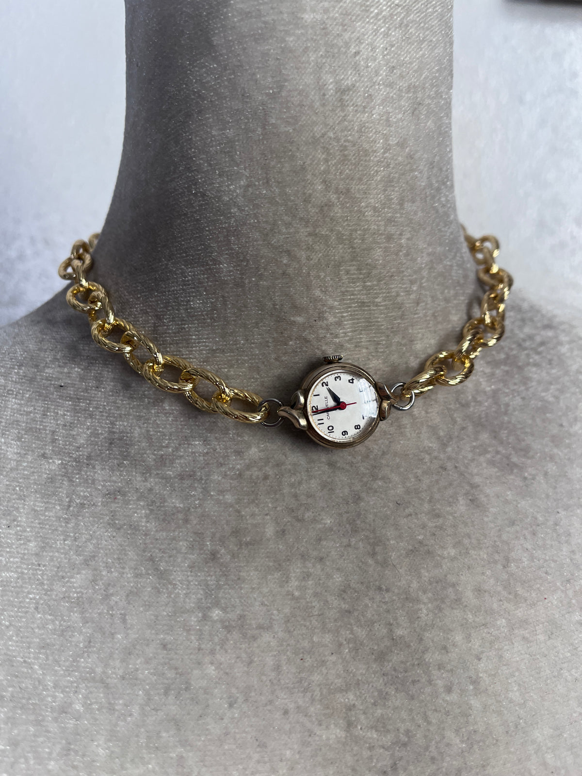 Goldie watch choker