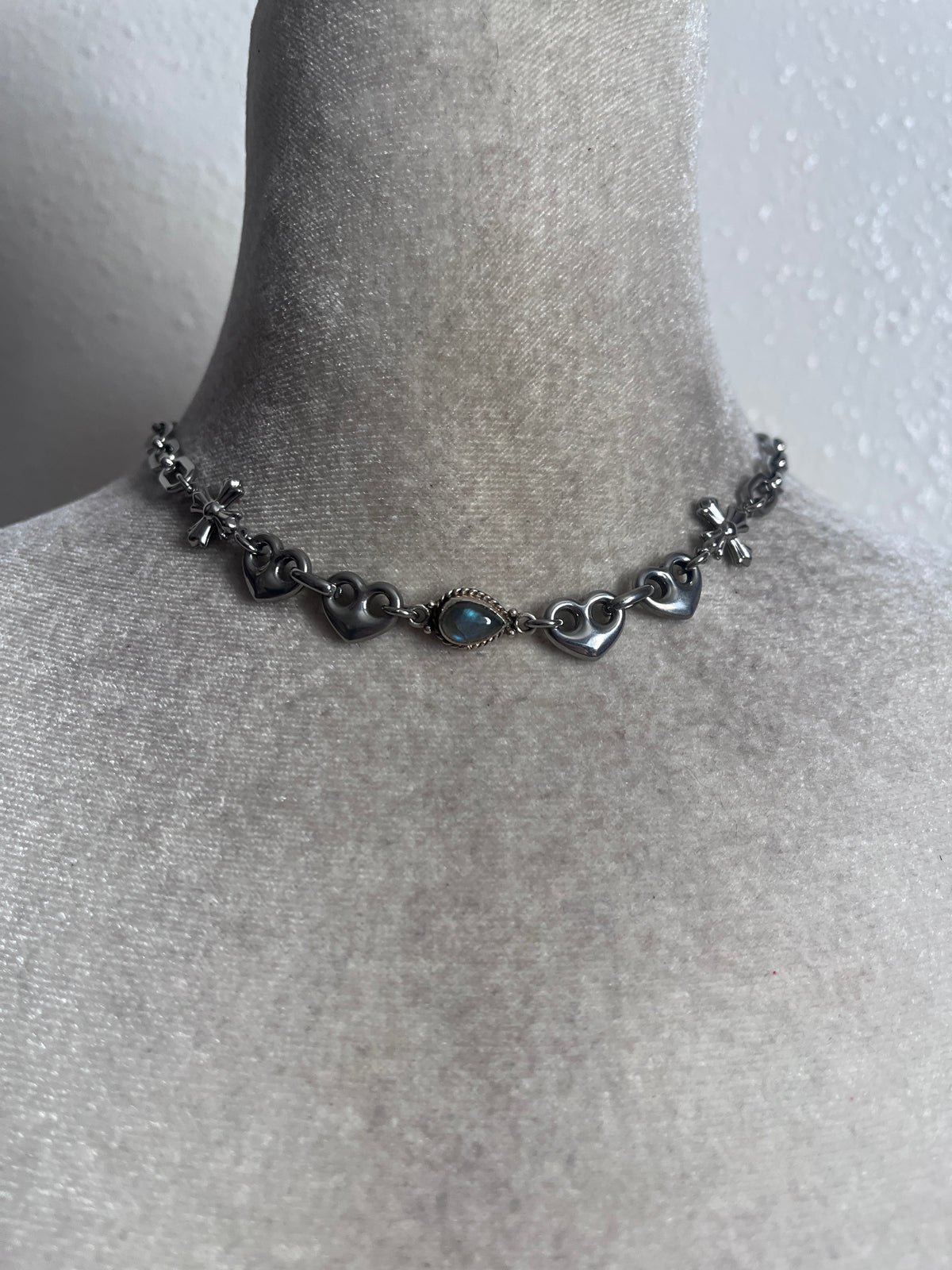 Labradorite choker