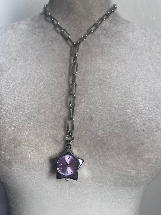 Purple Star watch lariat