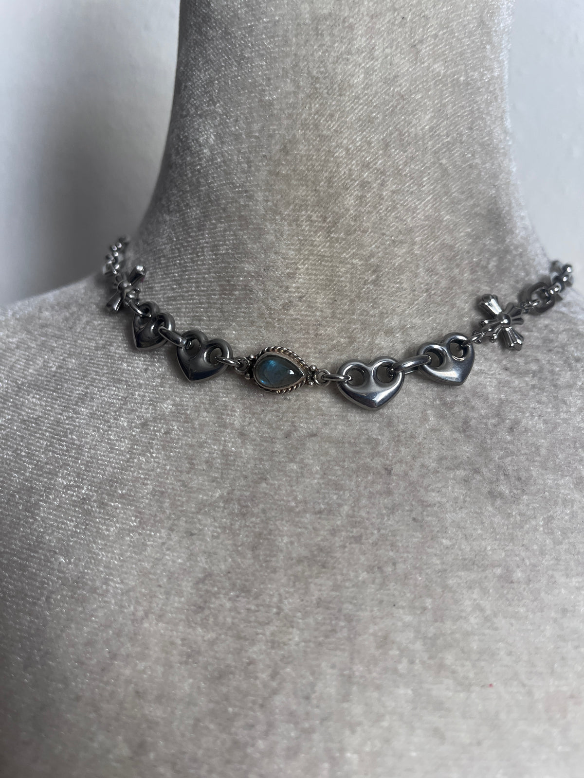Labradorite choker