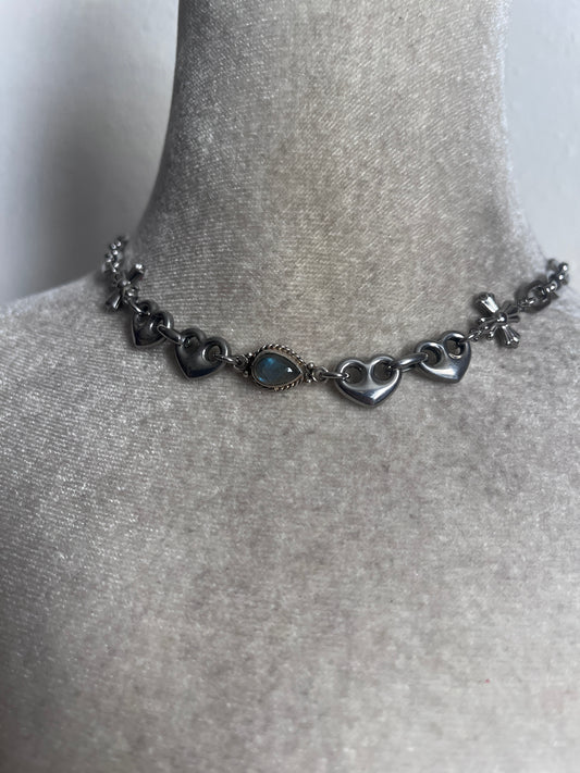 Labradorite choker