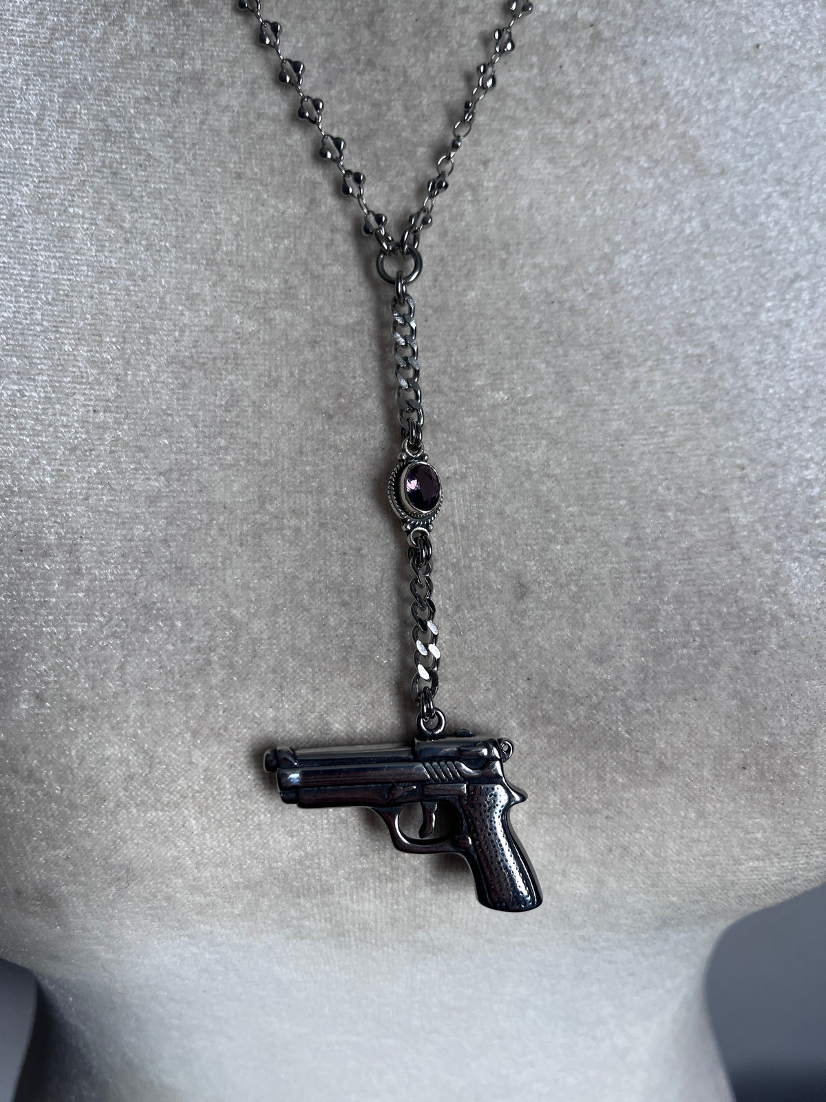 Girl is a Gun, silver amethyst
