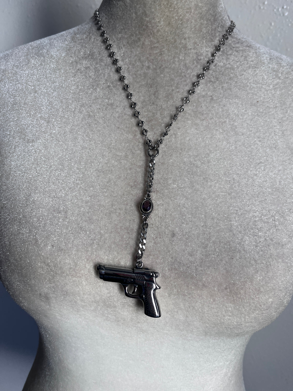 Girl is a Gun, silver amethyst
