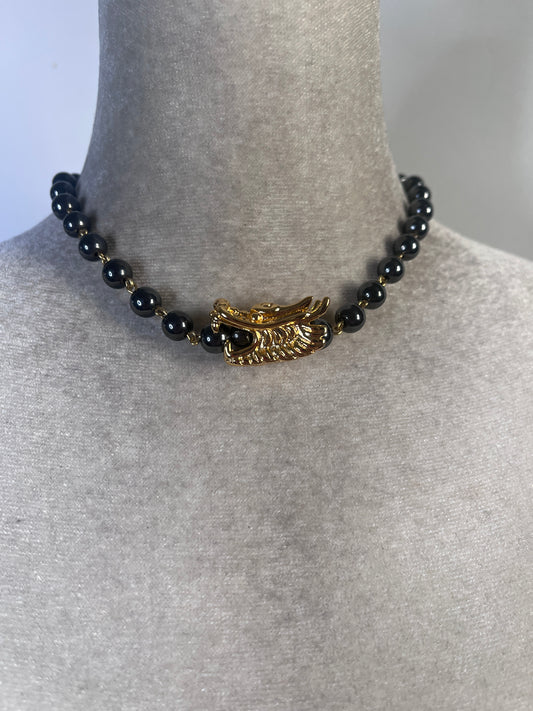 Gold Hematite Dragon