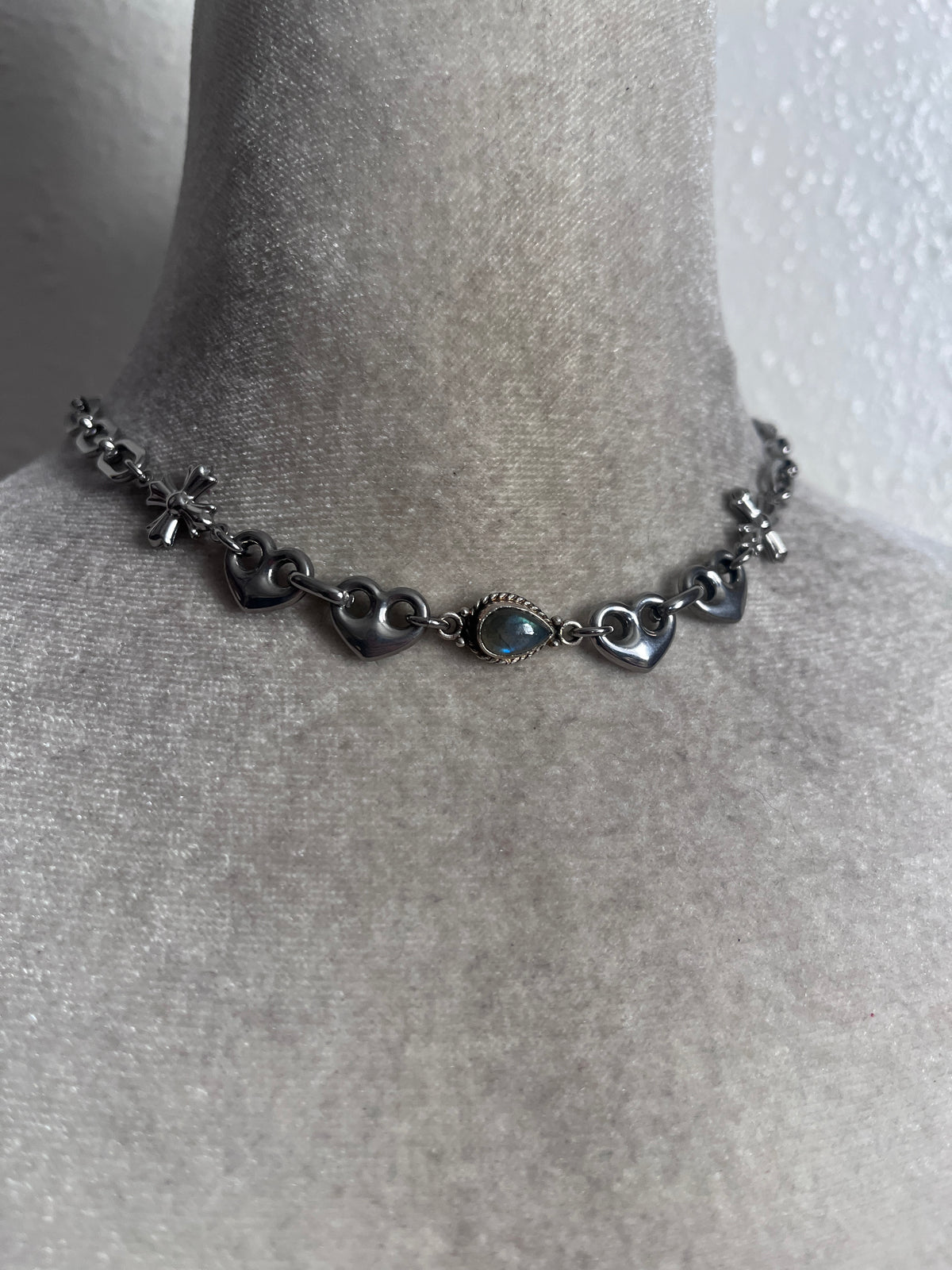 Labradorite choker